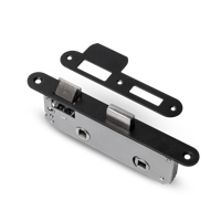 Smalslot V&B zwart 50x137 doornmaat 35, pc 63 inclusief sluitplaat en schroeven - thumbnail