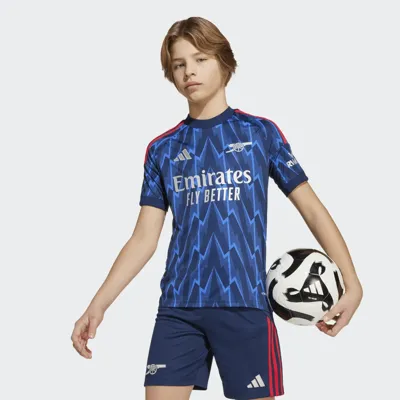 Arsenal Uit Shirt Junior 2025/2026 - Maat 176 - Kleur: RoodWitBlauw | Soccerfanshop Arsenal Uit Shirt Junior 2025/2026 - Maat 176 - Kleur: RoodWitBlauw | Soccerfanshop