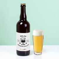 Gepersonaliseerde Bierfles (750ml) Naam Badge Luxe - thumbnail