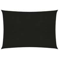 VidaXL Zonnezeil 160 g/m² 2,5x3,5 m hdpe zwart - thumbnail