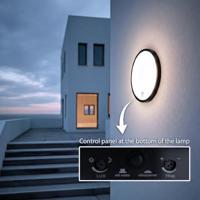 LED-lamp met bewegingssensor Maclean, PIR-sensor, kleur zwart, 10 W, IP65, 1000 lm, neutrale kleur, MCE525 B - thumbnail