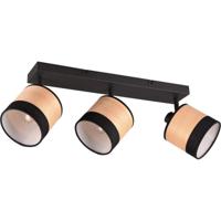 Mat Zwarte LED Plafondlamp 3-Lichts - E14 Fitting - Max 10W - thumbnail