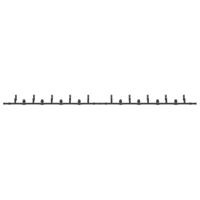 Doos met onderdelen voor schuifdeur 427 cm staal zwart - thumbnail