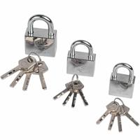 Brüder Mannesmann Hangsloten set 3 dlg chroom (Hobby) - 41430 - thumbnail