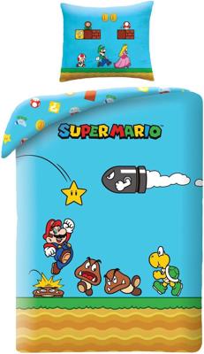 Super Mario Dekbedovertrek 'Super Mario' 140x200cm