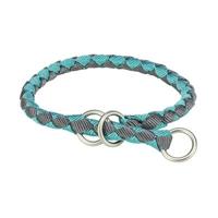 TRIXIE HALSBAND HOND CAVO HALFSLIP AQUA / GRAFIET GRIJS 30-36X1,2 CM - thumbnail