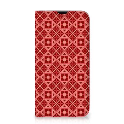 iPhone 13 | Hoesje met Magneet | Batik Rood