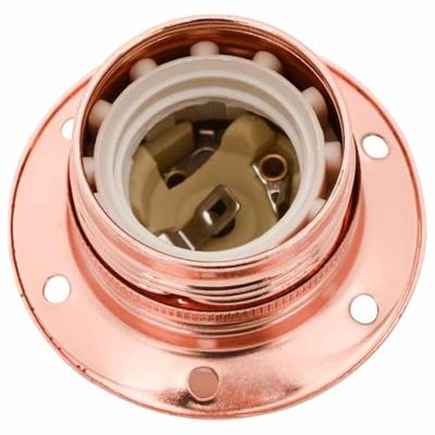 Lamphouders 2 st rosgoud E27 - thumbnail