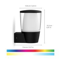 WIZ ELPAS wandlamp - Connected - Buiten - Zwart - thumbnail
