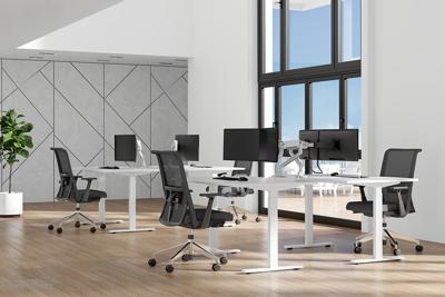 Neomounts ds75s-950wh2 full-motion desk mount, 2x 17" - 27", 8 kg, 100x100 mm, black