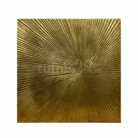 Wanddecoratie Mumbai Metaal Goud 80x80cm - thumbnail