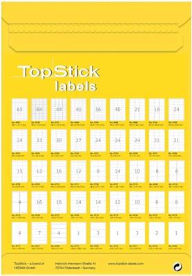 Etiket topstick 210x297mm wit 100st Etiket topstick 210x297mm wit 100st