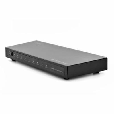 Digitus DS-43302 8 poorten HDMI-splitter Met metalen behuizing, Ultra HD-geschikt, Met aluminium behuizing, LED-weergave 1920 x 1200 Pixel Zwart Digitus DS-43302 8 poorten HDMI-splitter Met metalen behuizing, Ultra HD-geschikt, Met aluminium behuizing, LED-weergave 1920 x 1200 Pixel Zwart