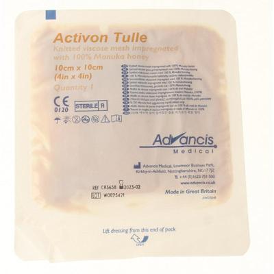 Advancis Activon manuka gaasverband 10 x 10 1 Stuks