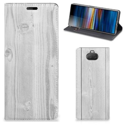 Sony Xperia 10 Book | Wallet Case | White Wood
