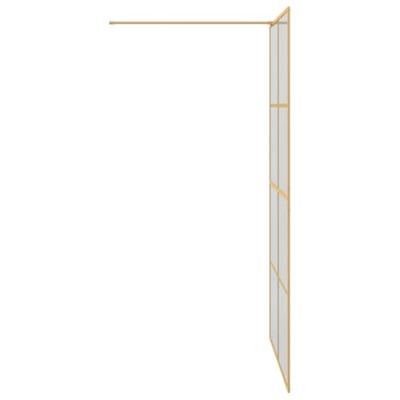 VidaXL Inloop douche wand goud 115 x 195 cm gehard glas