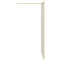 VidaXL Inloop douche wand goud 115 x 195 cm gehard glas - thumbnail