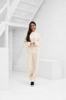 Malelions Knit Trainingspak Dames Beige - Maat S - Kleur: Beige | Soccerfanshop - thumbnail