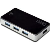 Digitus DA-70231 USB 3.2 Gen 1-hub 4 poorten Zwart, Zilver - thumbnail
