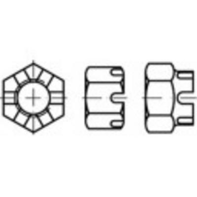 TOOLCRAFT TO-9978756 Kroonmoeren M48 DIN 935 Staal 5 stuk(s)