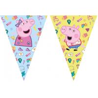 Vlaggenlijn Peppa Pig en George blauw geel - thumbnail