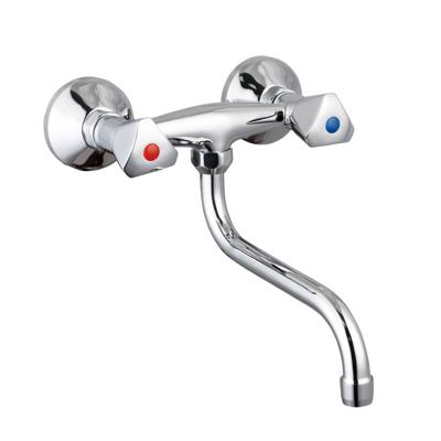 SCHÜTTE tweeknopswandmengkraan cesti chroomkleurig