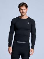 Poederbaas Thermoshirt Heren Zwart-L - thumbnail