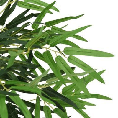 Kunstplant bamboe 730 bladeren 120 cm groen - thumbnail