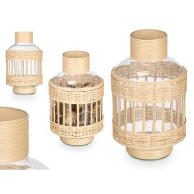 Decoratieve kan GiftDecor SG-30554 Transparant Natuurlijk 16 x 27,5 x 16 cm (6 Stuks)