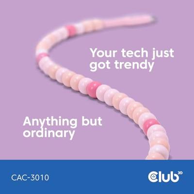 club3D CAC-3010 USB-C Adapter [1x USB-C stekker - 1x USB-C stekker] Pink 2 m
