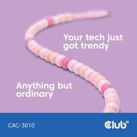 club3D CAC-3010 USB-C Adapter [1x USB-C stekker - 1x USB-C stekker] Pink 2 m - thumbnail