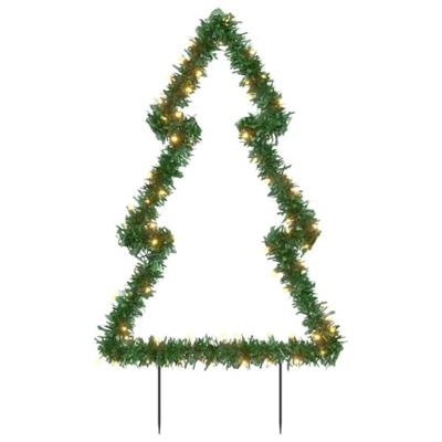 VidaXL Kerstverlichting kerstboom met grondpinnen 80 led's 60 cm VidaXL Kerstverlichting kerstboom met grondpinnen 80 led's 60 cm