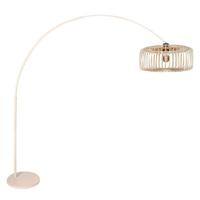 Steinhauer BooglampSparkled Light crème met bamboe kap spijl Ø 60cm - 4320CR - thumbnail