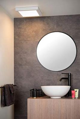 Lucide BRICE-LED - Plafonnière Badkamer - LED Dimb. - 1x30W 3000K - IP44 - Wit Lucide BRICE-LED - Plafonnière Badkamer - LED Dimb. - 1x30W 3000K - IP44 - Wit