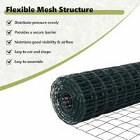 VidaXL Euro hek groen 0,6 x 10 m pvc-gecoat ijzer - thumbnail