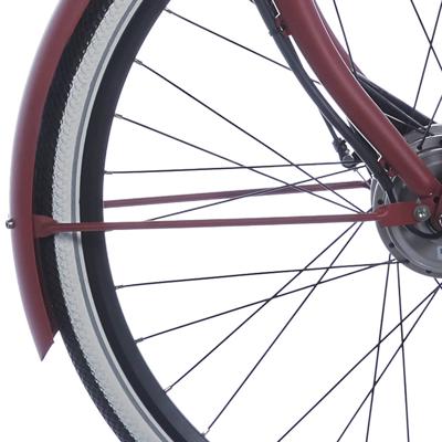 Cortina spatbordstang voor 28 e-u4 raspberry matt