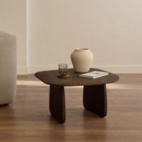 Kave Home Organische Bijzettafel 'Pirita' Eikenhout, 71 x 70cm, kleur Bruin - thumbnail