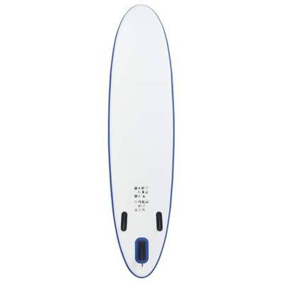 Stand Up Paddleboardset opblaasbaar blauw en wit - thumbnail