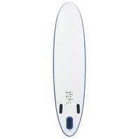 Stand Up Paddleboardset opblaasbaar blauw en wit - thumbnail