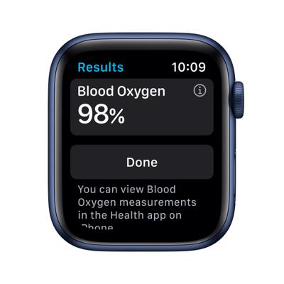 Refurbished Apple Watch Series 6 44mm Blauw Gebruikt Refurbished Apple Watch Series 6 44mm Blauw Gebruikt