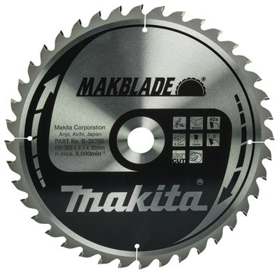 Makita Afkortzaagblad voor Hout | Makblade | Ø 305mm Asgat 30mm 40T - B-32786