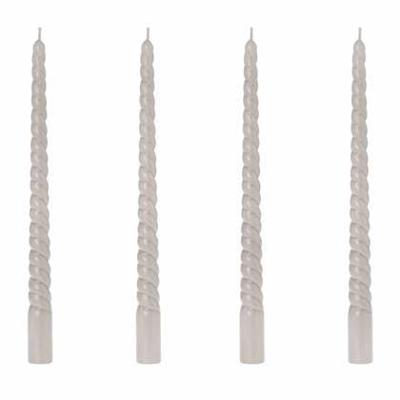 Riverdale - Dinerkaarsen Gedraaid - Set van 4