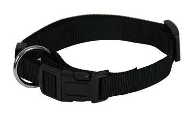 Martin halsband basic nylon zwart Martin halsband basic nylon zwart
