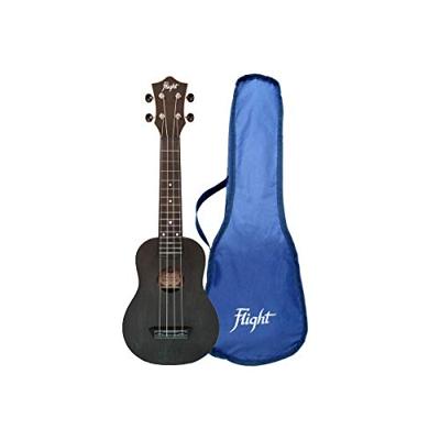 Flight Travel Series TUS35 Black sopraan ukelele met gigbag - thumbnail