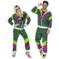 Neon Trainingspak Party Animal Groen/Paars - thumbnail