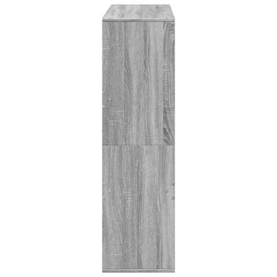 Boekenkast 100x33x155,5 cm bewerkt hout grijs sonoma eiken
