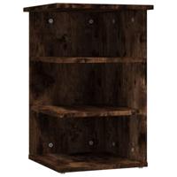 Bijzetkast 35x35x55 cm bewerkt hout gerookt eikenkleurig - thumbnail