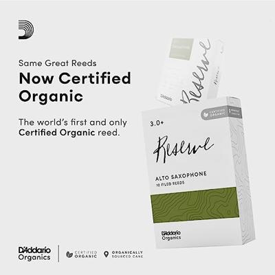 D'Addario Woodwinds ODJR1030 Organic Reserve altsaxofoonrieten, 3.0, 10-pack D'Addario Woodwinds ODJR1030 Organic Reserve altsaxofoonrieten, 3.0, 10-pack