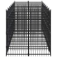 Hondenkennel 12,9 m² staal - thumbnail