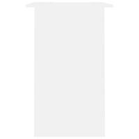 Bureau 90x50x74 cm bewerkt hout wit - thumbnail
